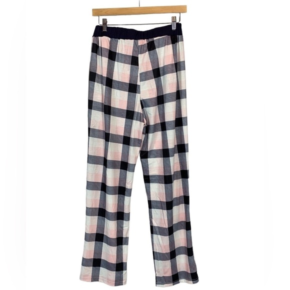 Menore Blue Pink Buffalo Plaid Pajama Pants For Women - Large - Picture 2 of 5